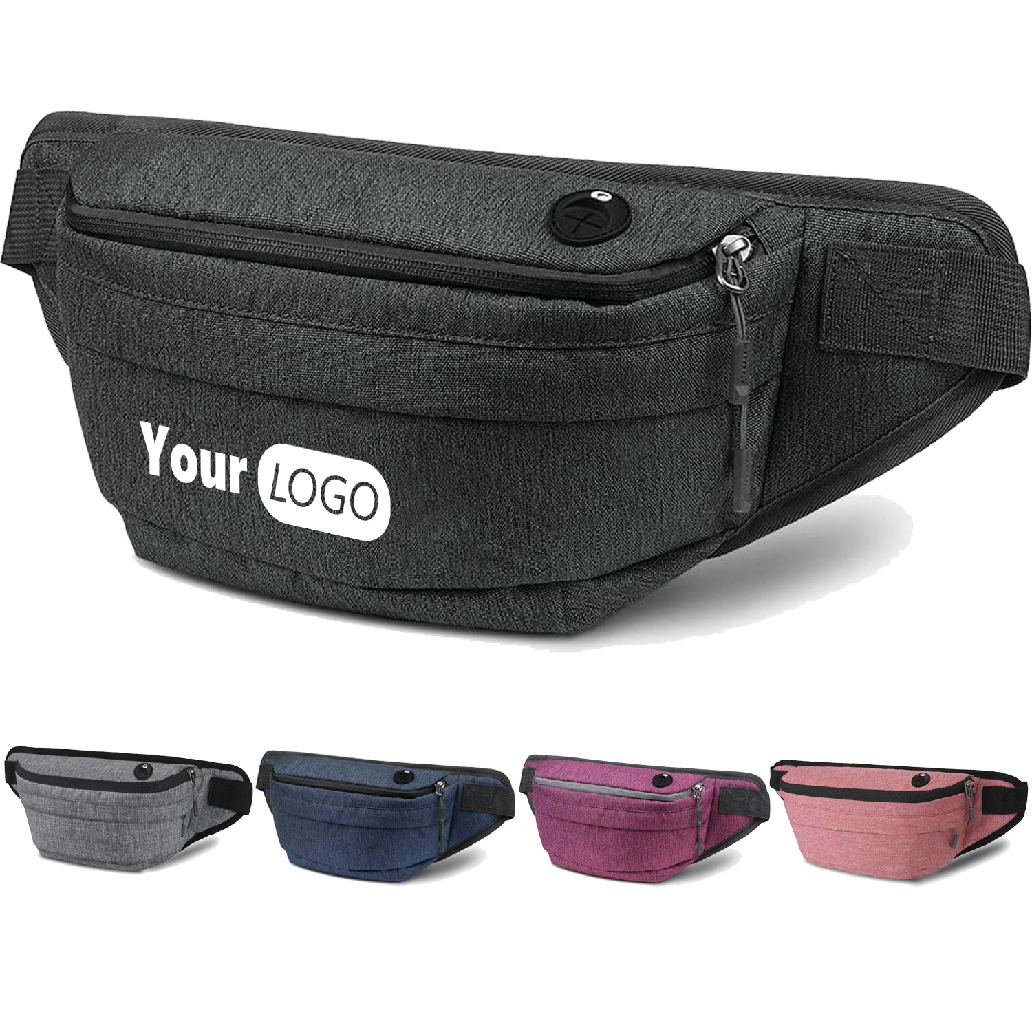 Water Resistant Large Hiking Waist Bag for Men Women 7