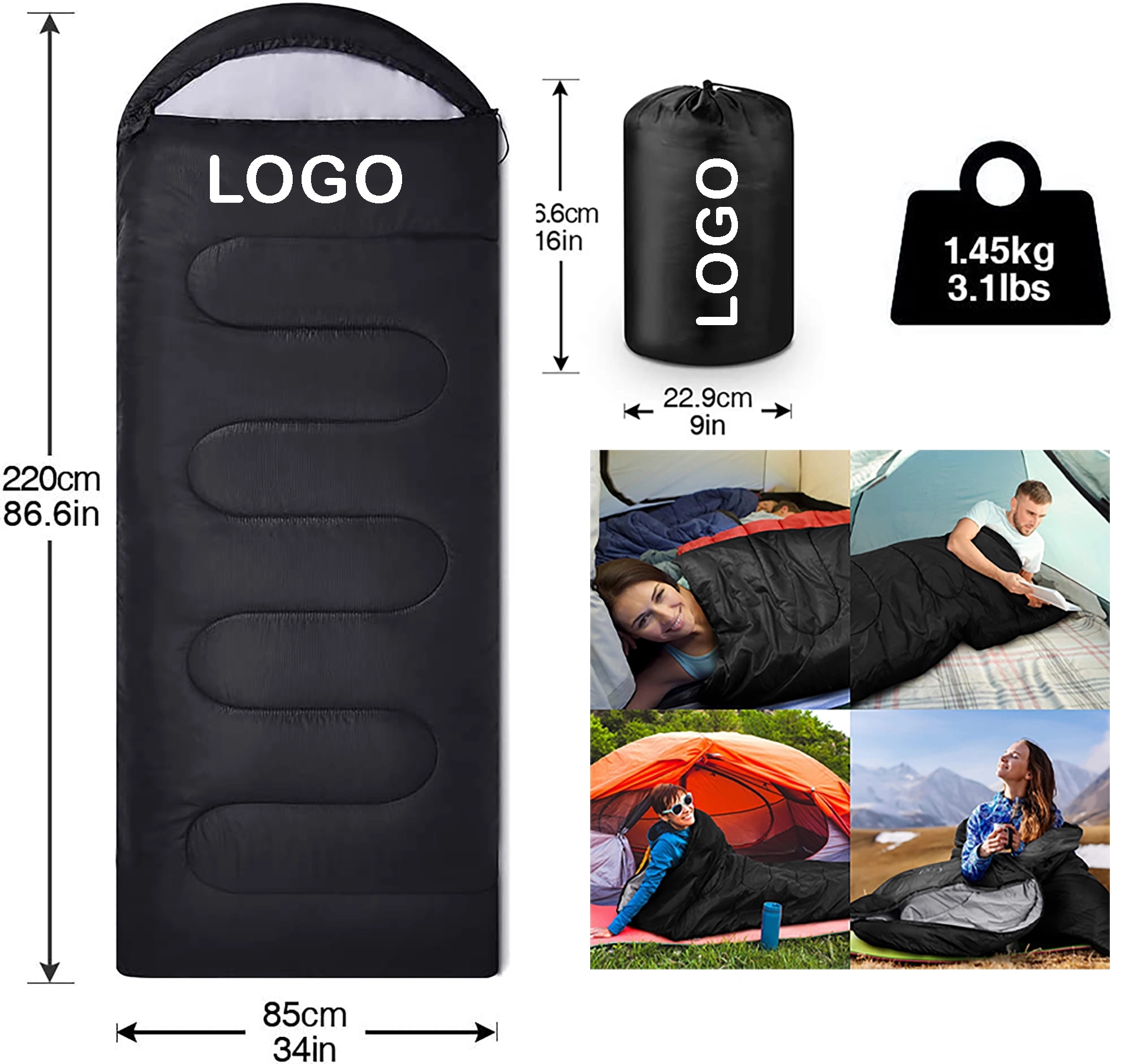 Ultralight Backpacking Sleeping Bag 3