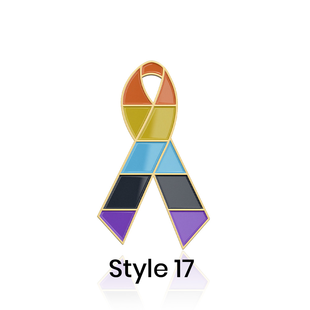 Stock Awareness Ribbon Pins 23