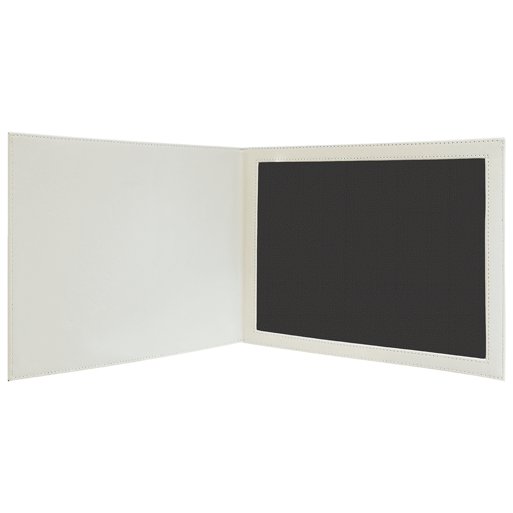 White Leatherette Certificate Holder 3
