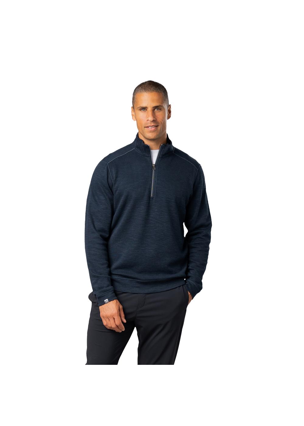 Storm Creek Men's Shoreliner Cotton/Bamboo Blend Quarter Zip, custom hoodie or sweatshirt with logo imprint 46