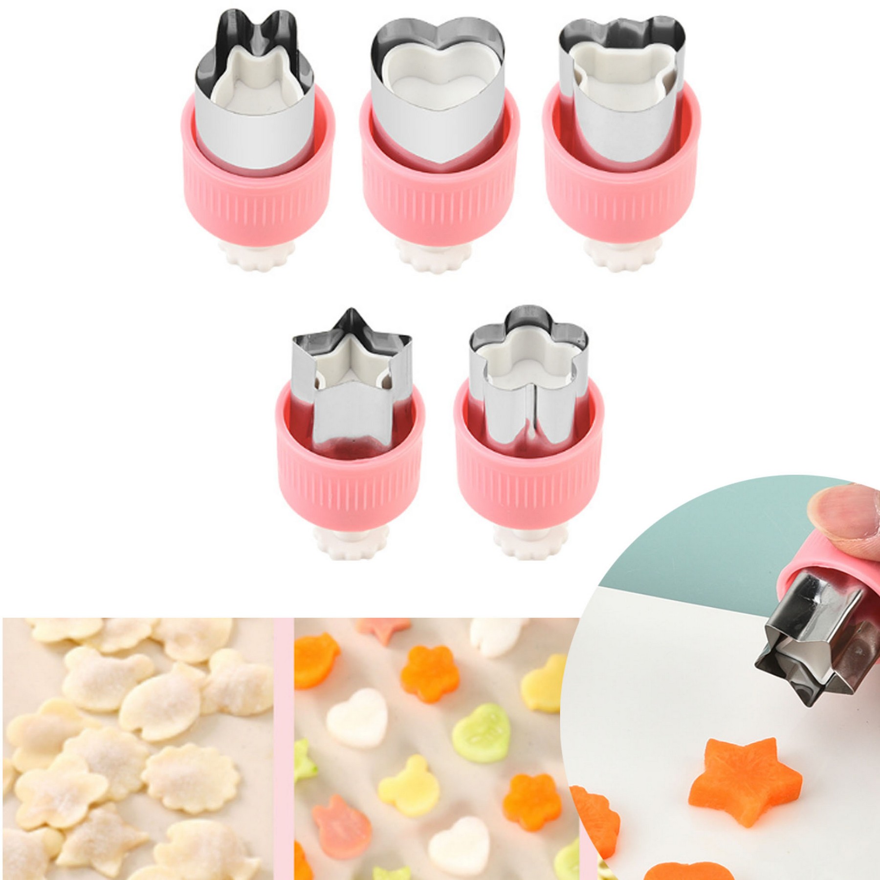 Stainless Steel Vegetable And Fruit Cutting Set (5 Pcs) 3