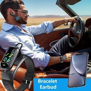 2 In 1 Fitness Tracker Earbuds With Steel Band 13