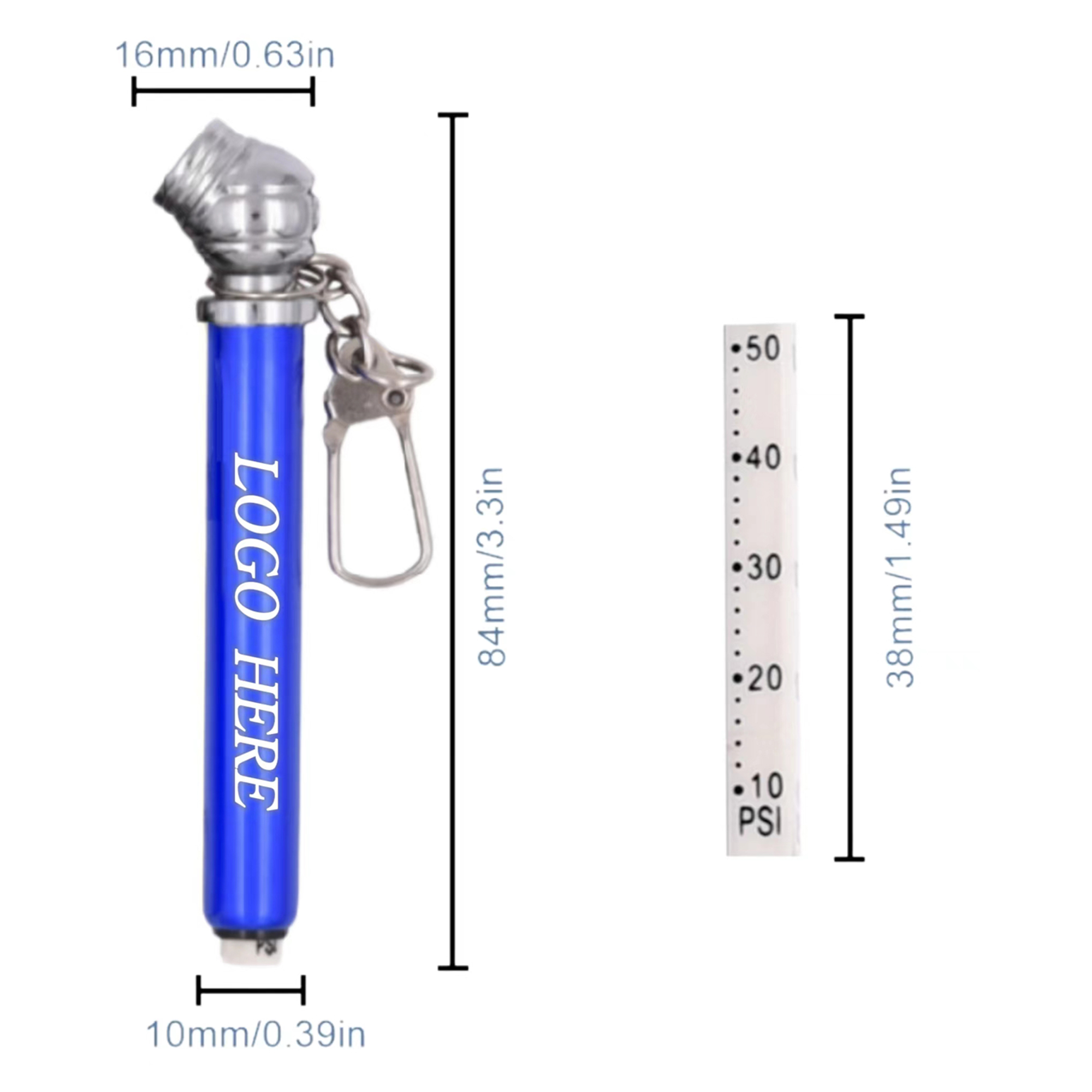 Mini Car Tire Pressure Gauge Keychain 2