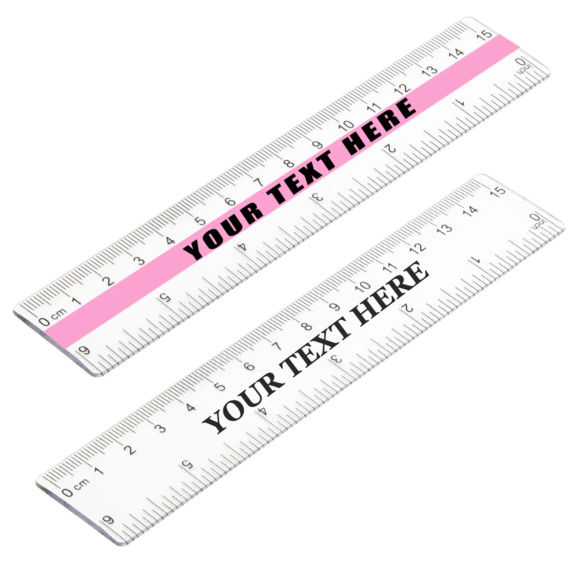6 inch Plastic Transparent Straight Ruler 4