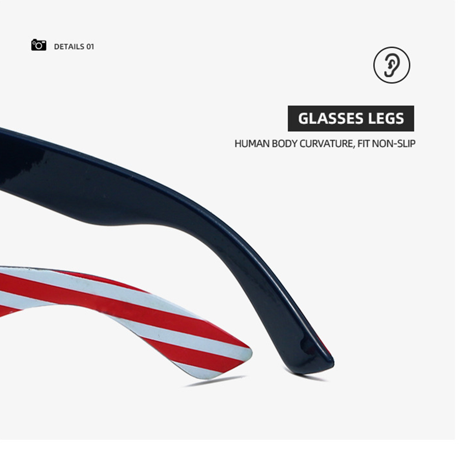 American Flag Pattern UV-Protection Sunglasses 4