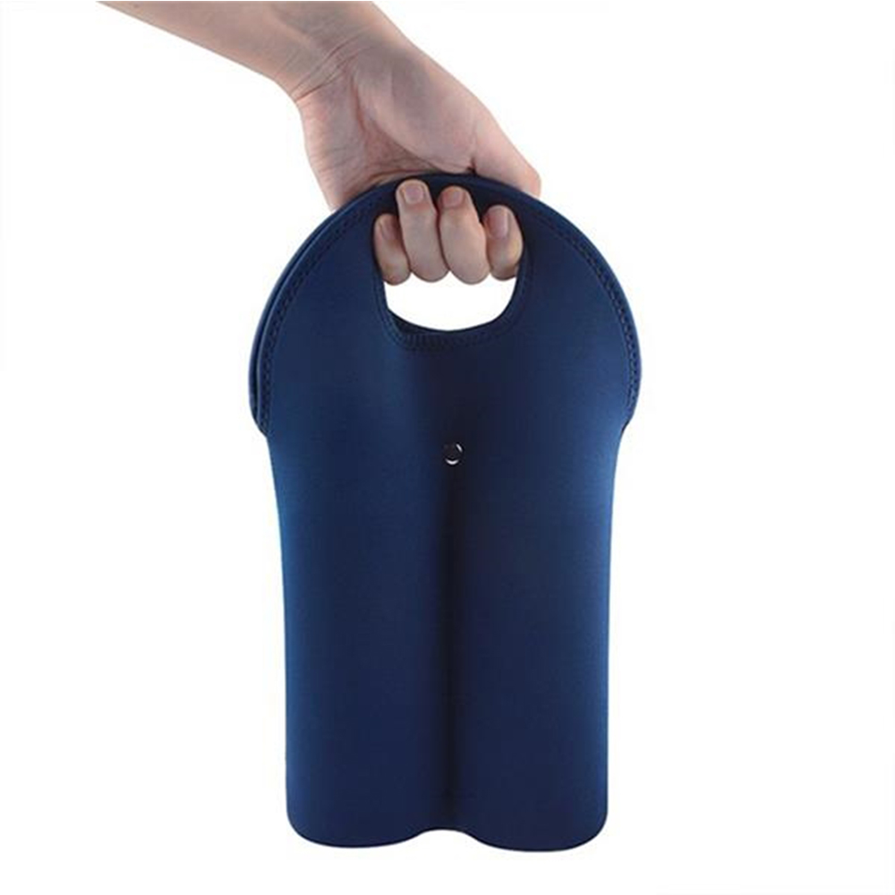 2 Bottle Insulated Neoprene Wine Carrier Tote Bag Water Bottle 3