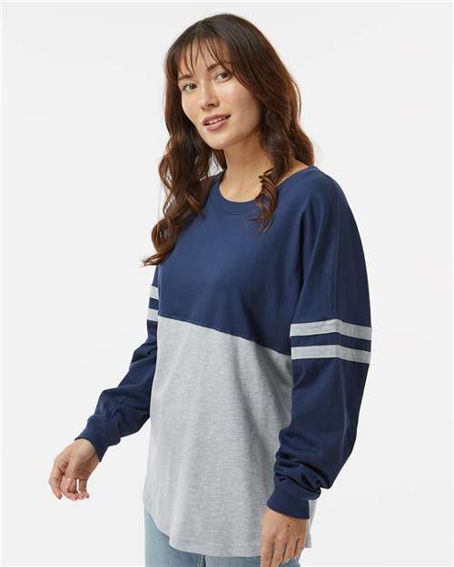 Women's Pom Pom Long Sleeve Jersey T-Shirt - BW3514 70
