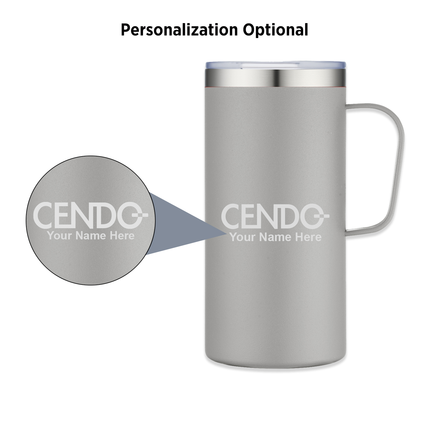 ArticFire 20oz Tall Vacuum Insulated Travel / Camping Mug With Handle 24