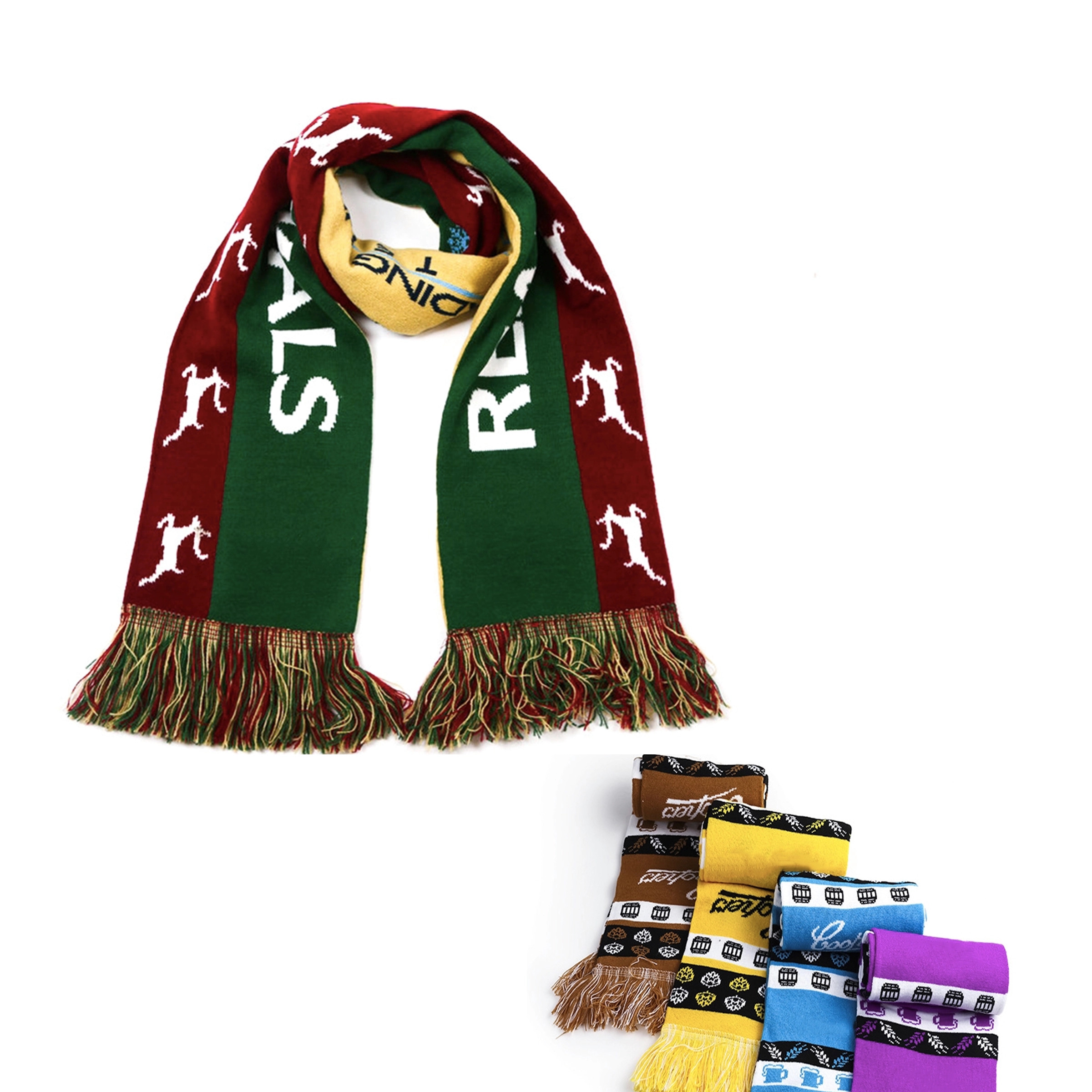 Promo Knit Scarves with Fringe MOQ 50PCS 2