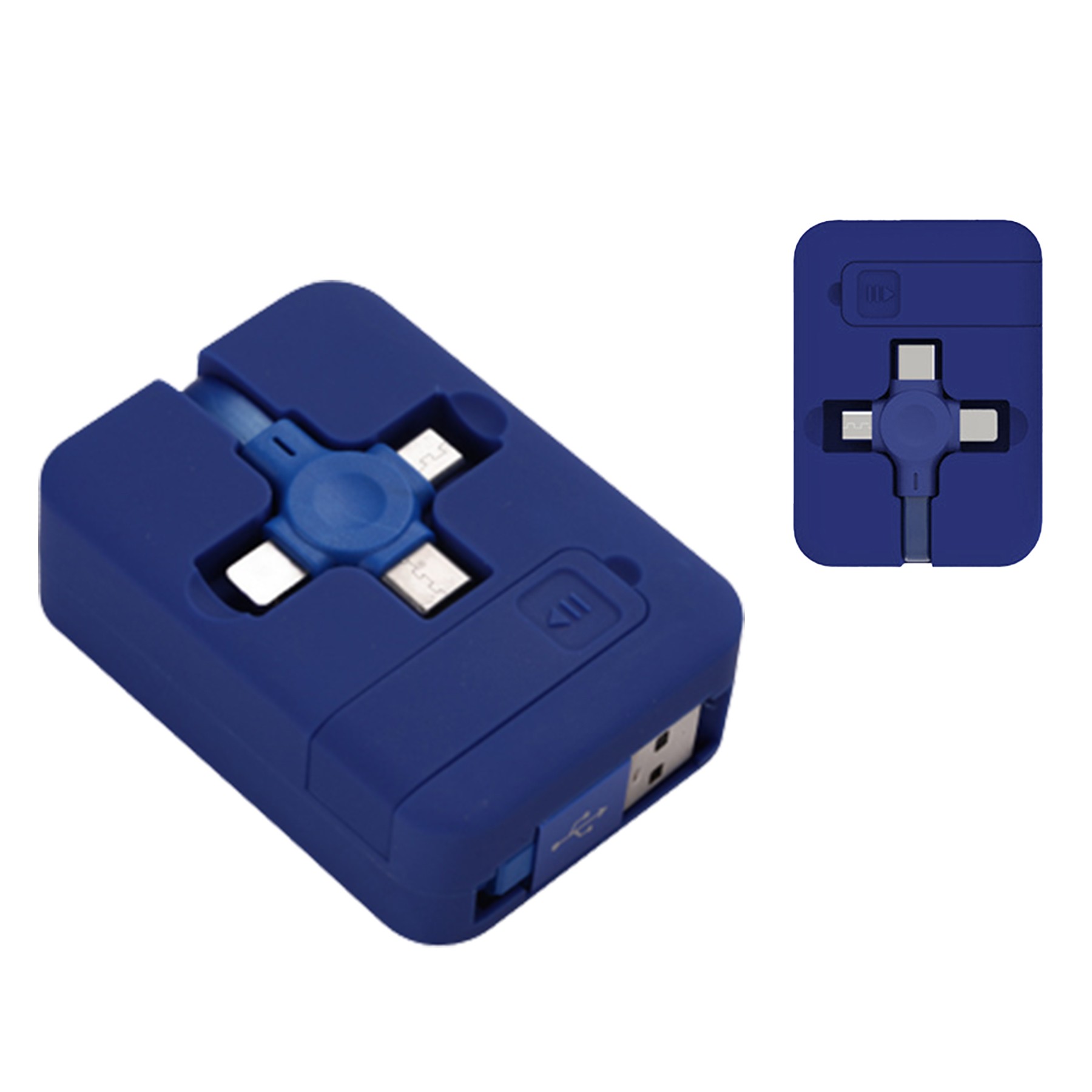 3-In-1 Retractable Charging Cable W/ Holder 6