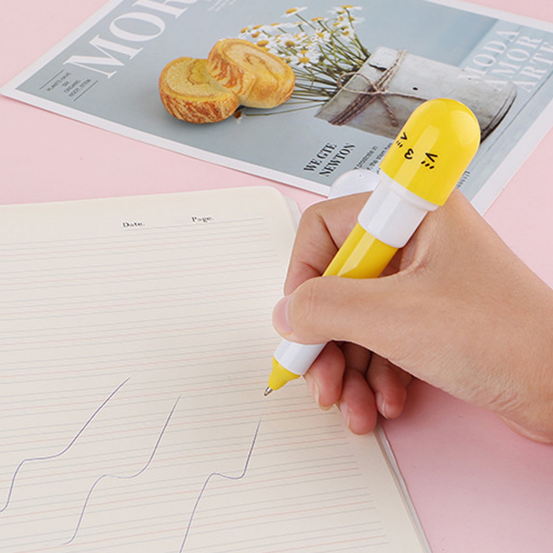 Retractable Capsule Pill Ballpoint Pen 3