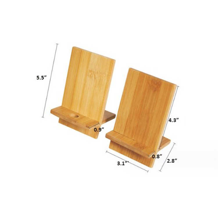 Creative Bamboo Cell Phone Stand 3