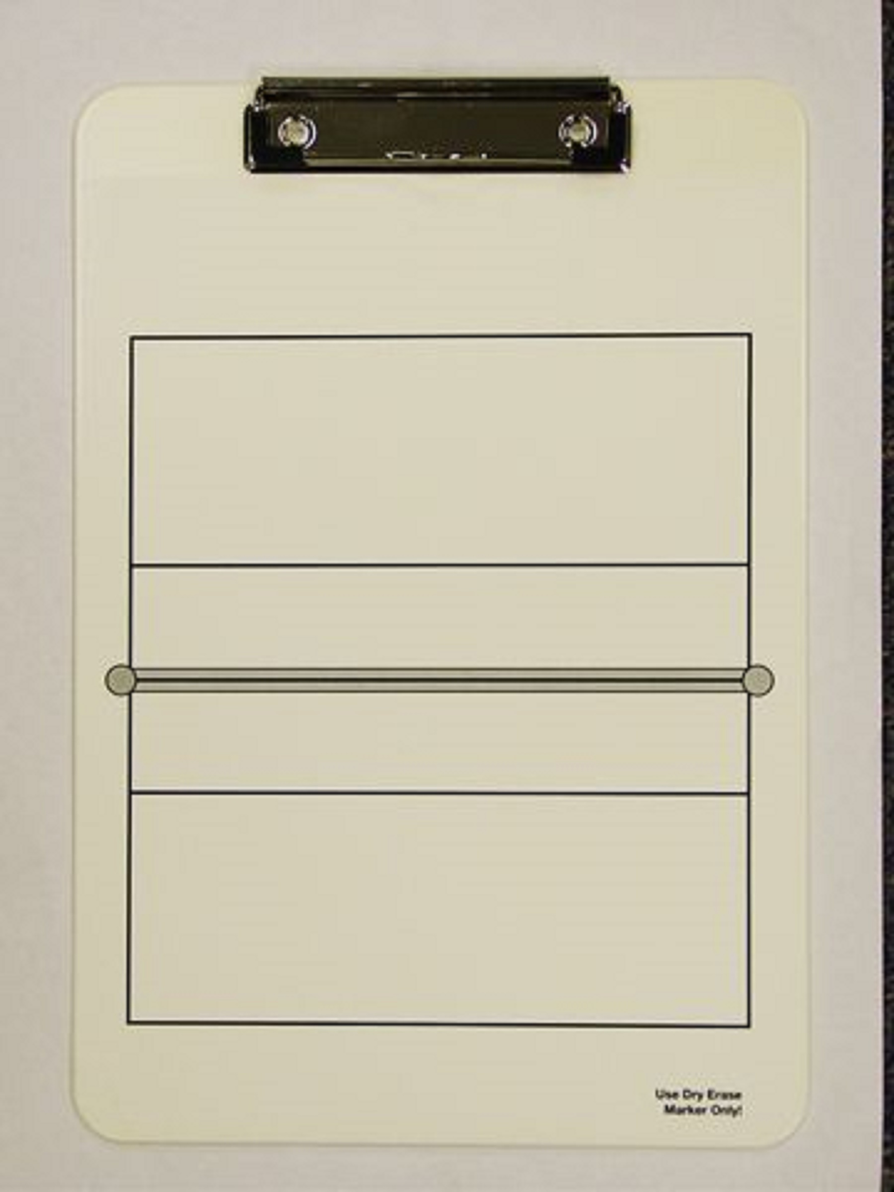 Letter Size Clipboard w/ Stock Sports Field Imprint - Wire Clip 4