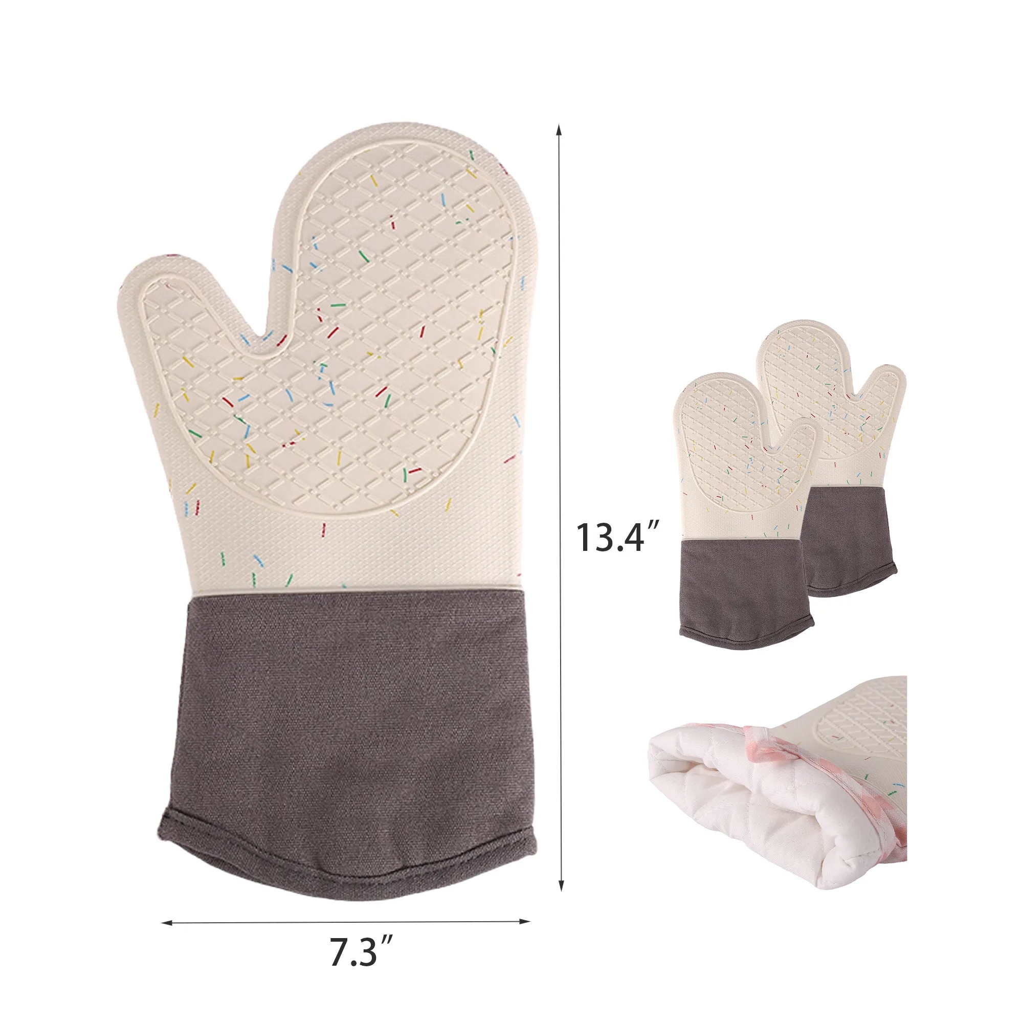 Colorful Sprinkle Silicone Oven Mitt 5