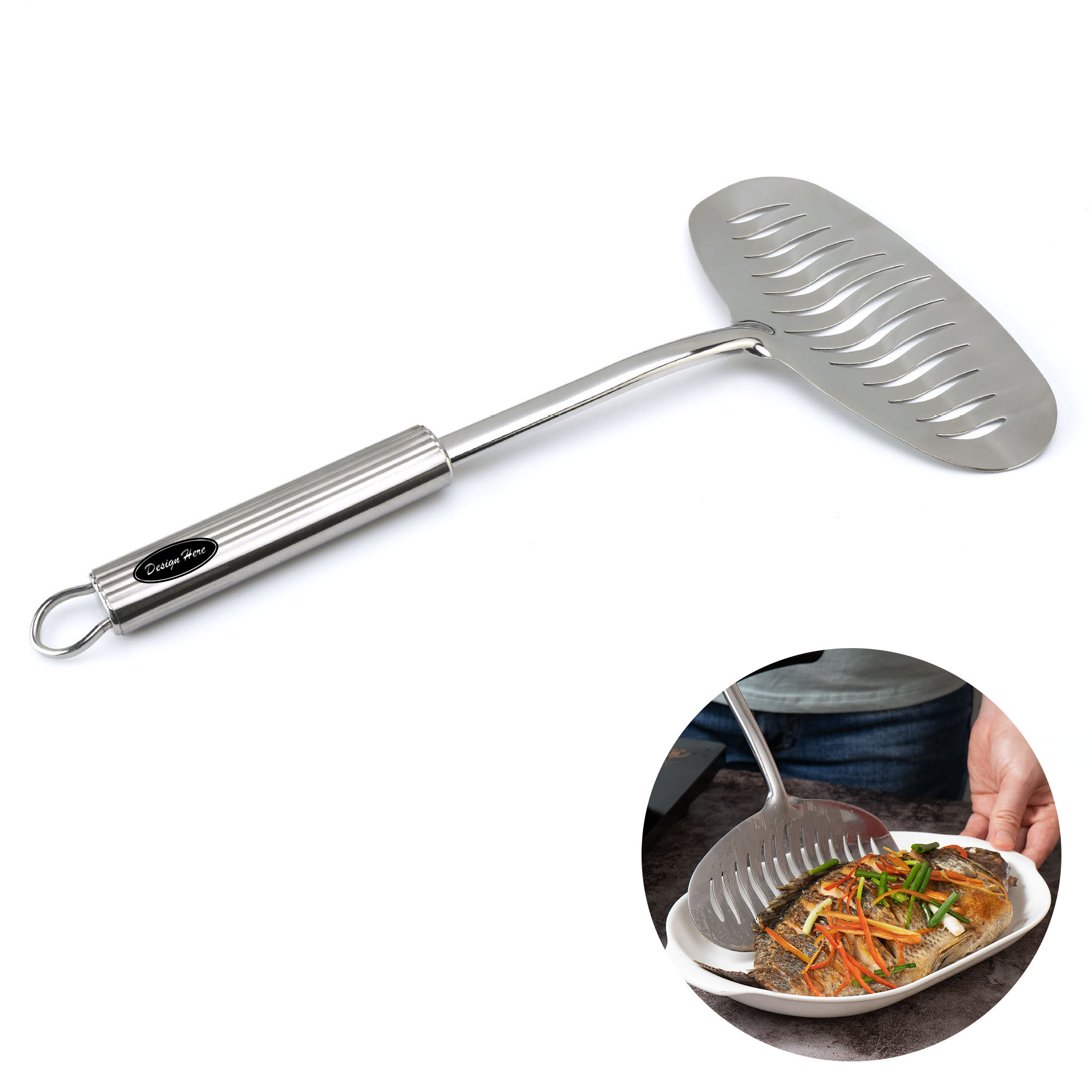 Thickened Stainless Steel Spatula 2