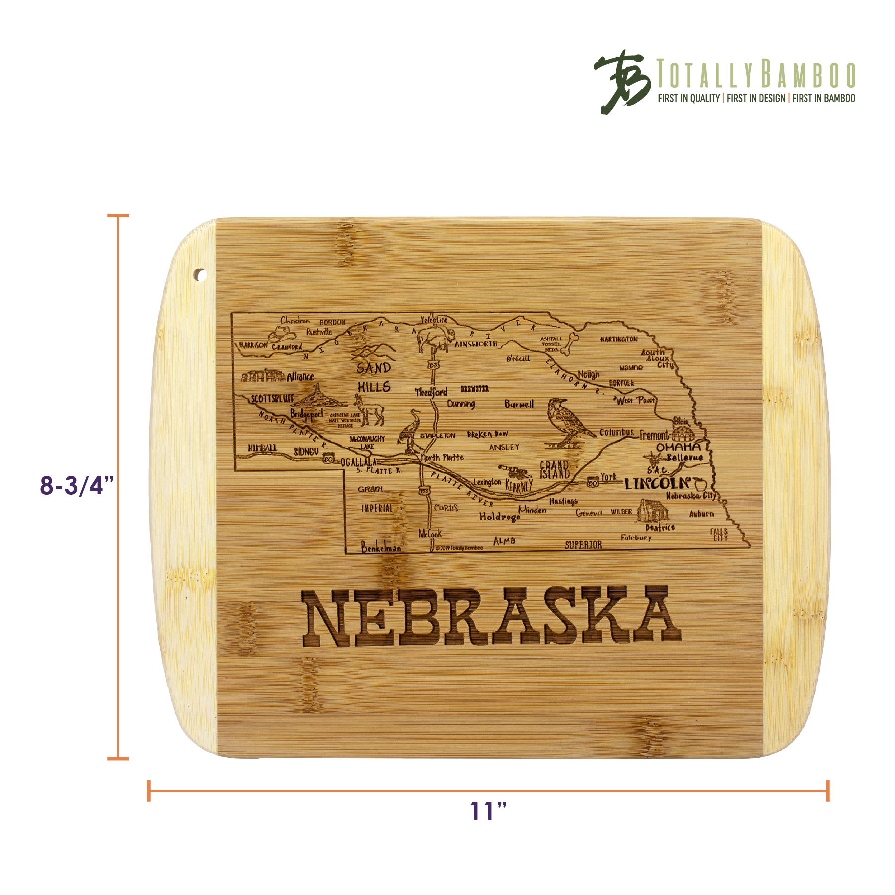 A Slice of Life Nebraska Serving & Cutting Board 4