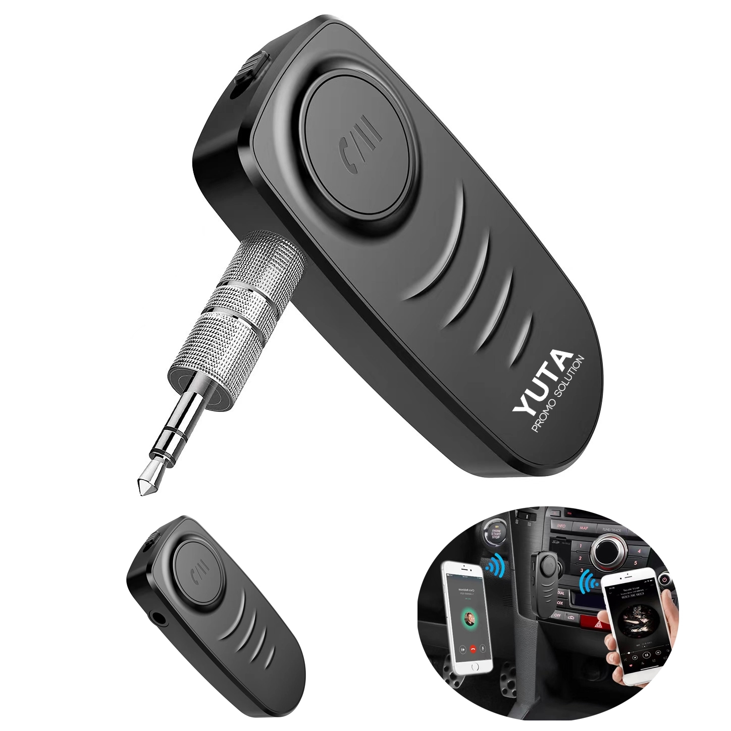 Noise Cancelling Bluetooth Aux 5.0 Adapter For Car 1