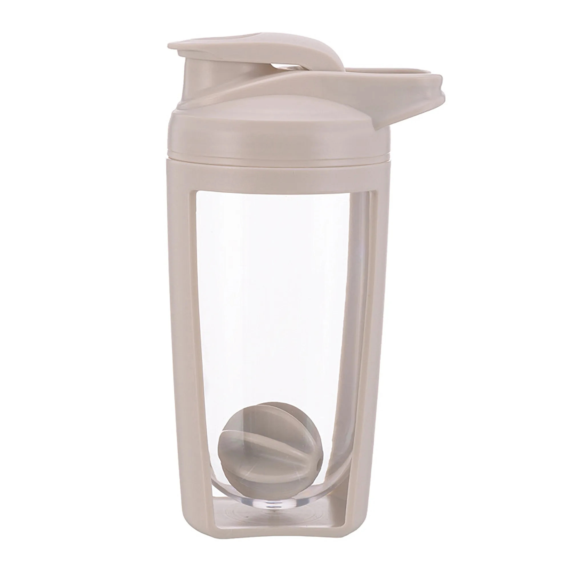Streamlined Shaker Bottle with Wide Mouth and Mixing Ball 1