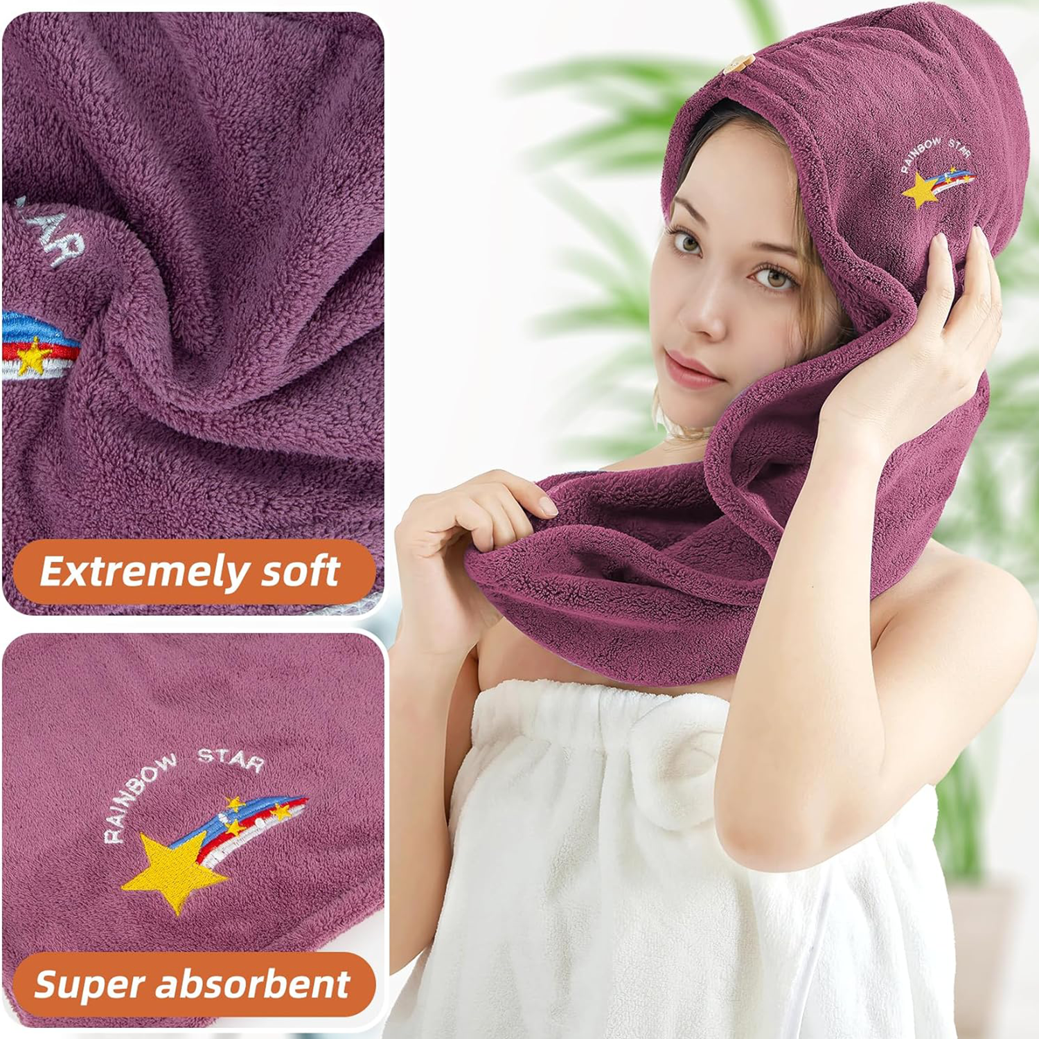 Magic Microfiber Hair Drying Towel 4