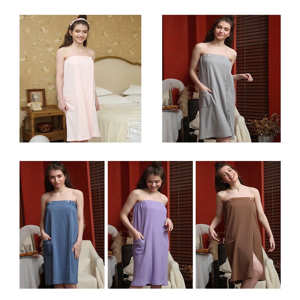 Women'S Towel Wrap Bathrobe 3