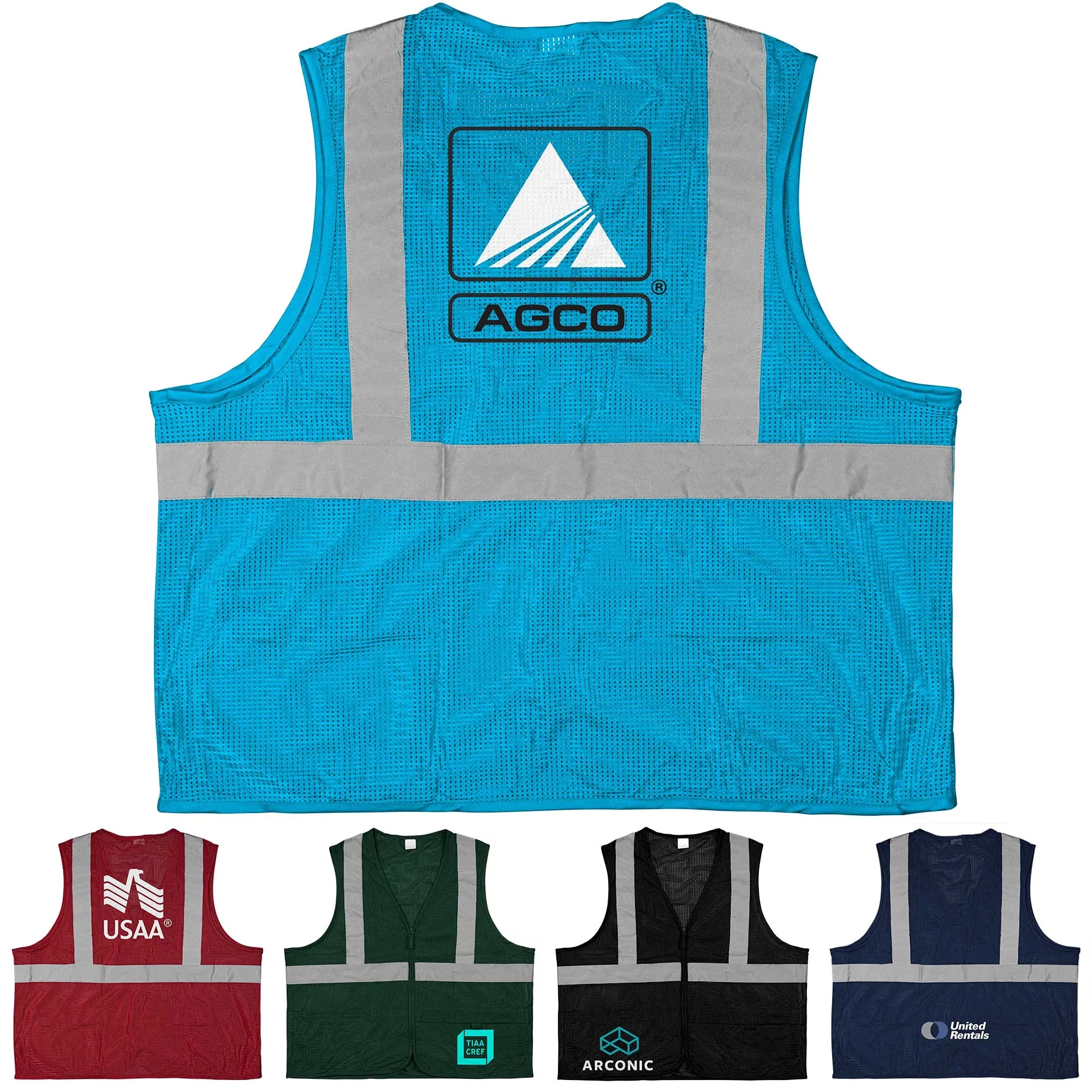 100% Polyester Premium Reflective Safety Vest 4