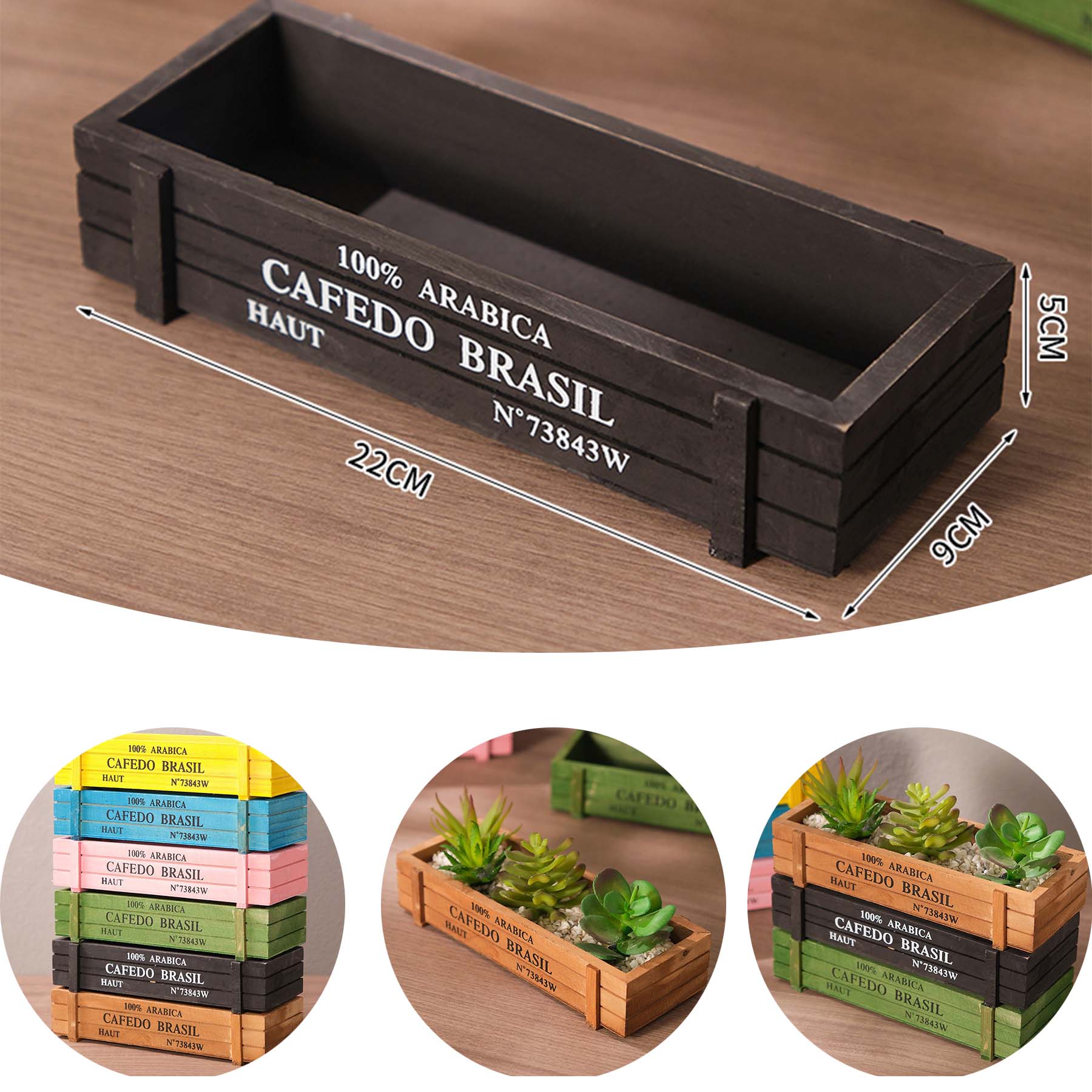 Wooden Flower Pot 1