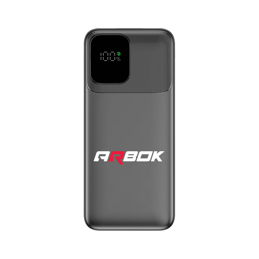 Portable 10000mAh Charger with Digital Display & Built-In Dual Charging Cables 9