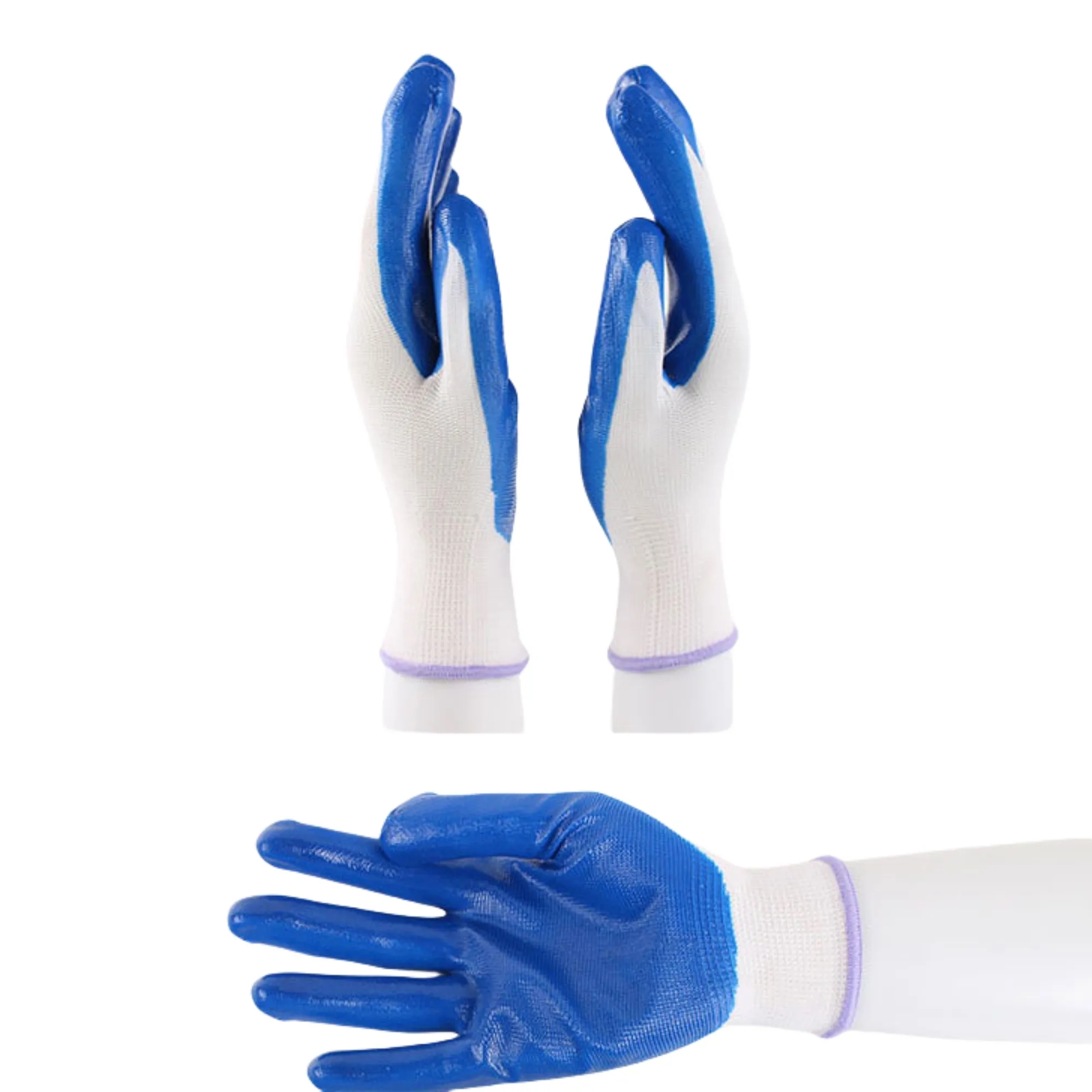 Heavy-Duty Safety Gloves - Nitrile Grip 6