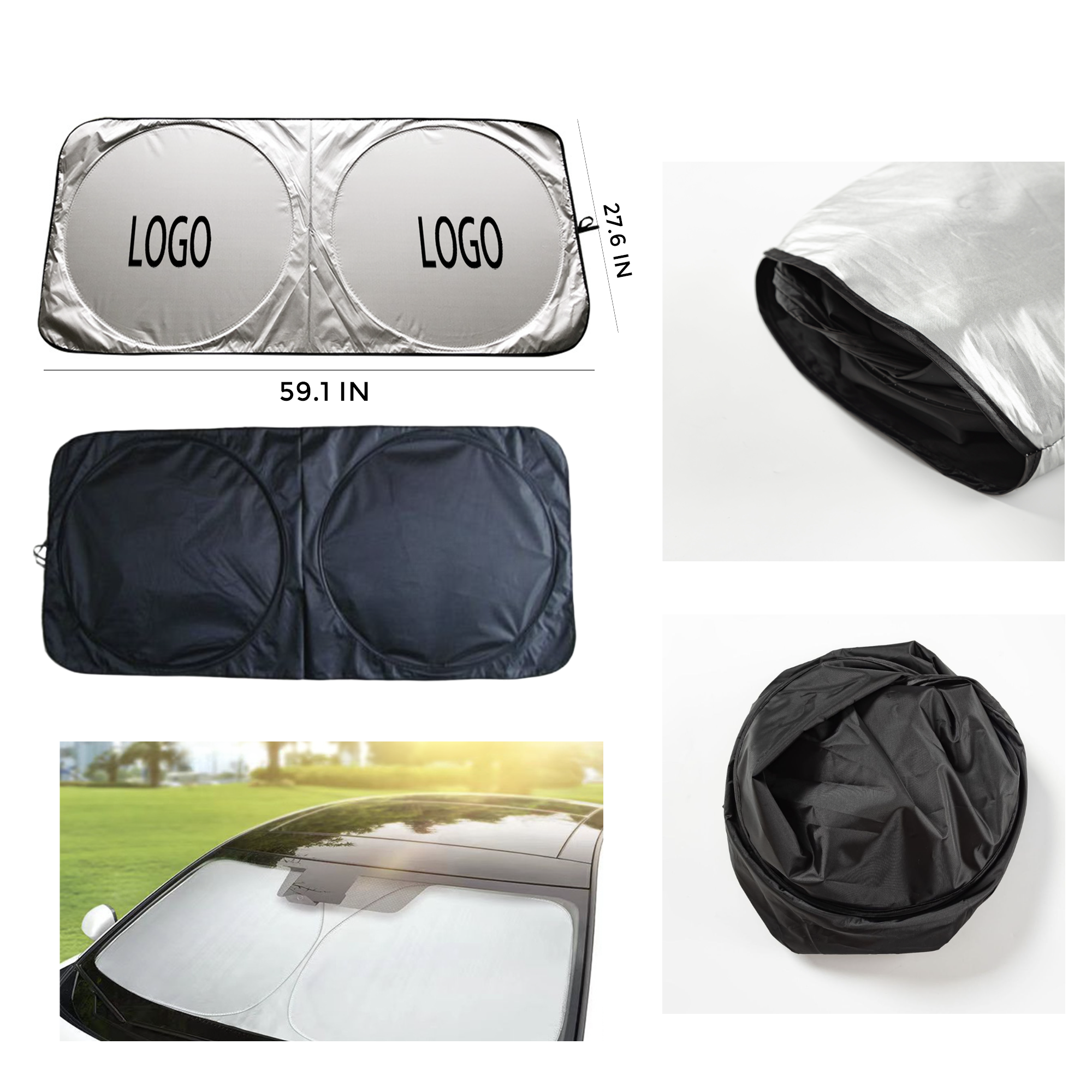 MOQ 10 PCS Stylish Car Sun Visor 2