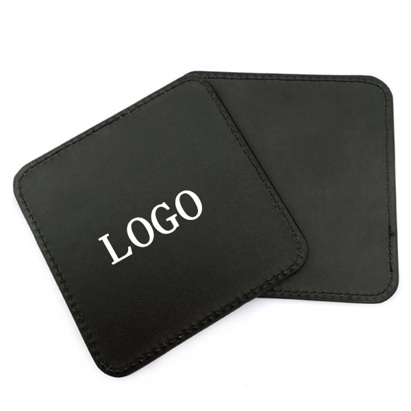 Square Pu Leather Coaster 3