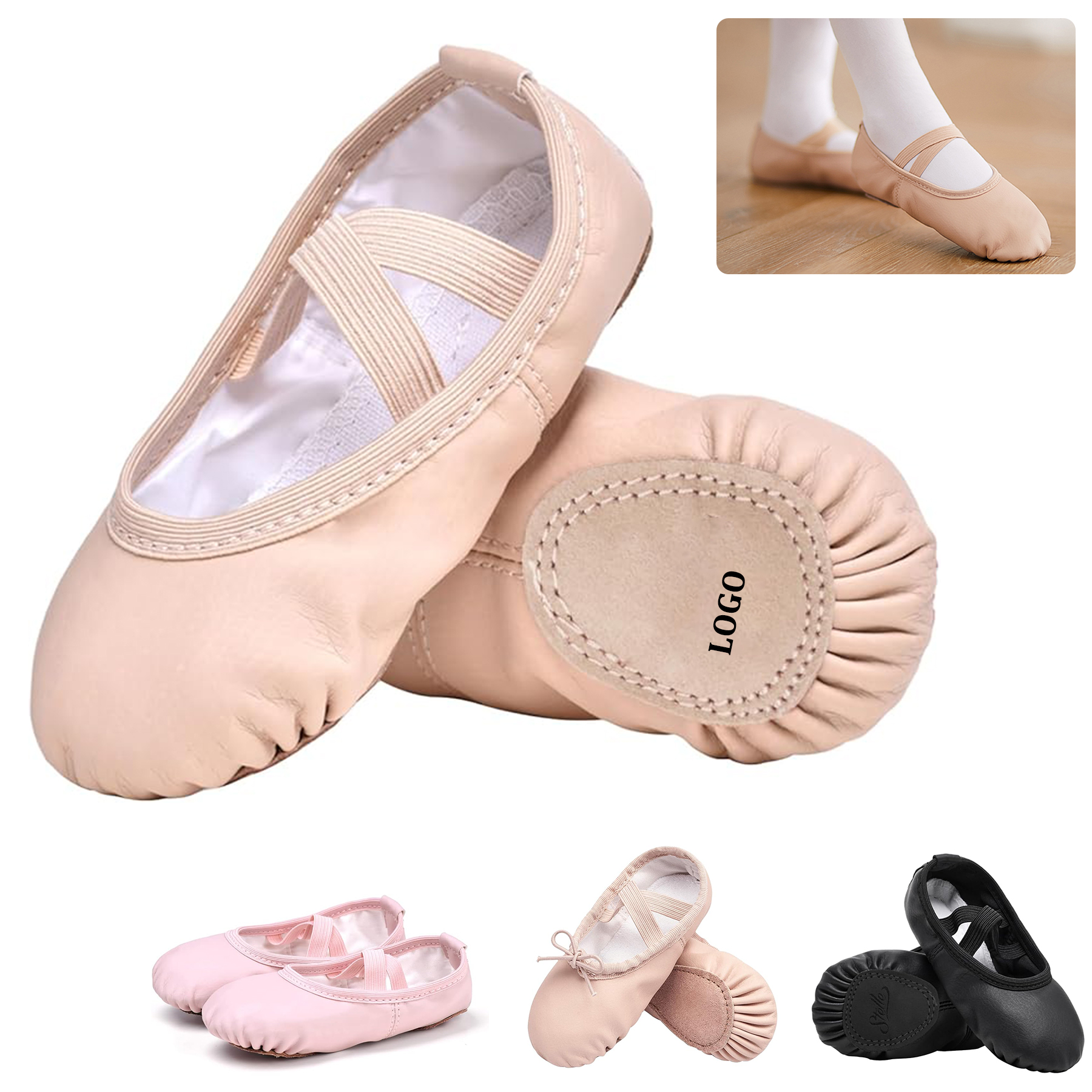 Soft Leather Children's Dance Shoes 5