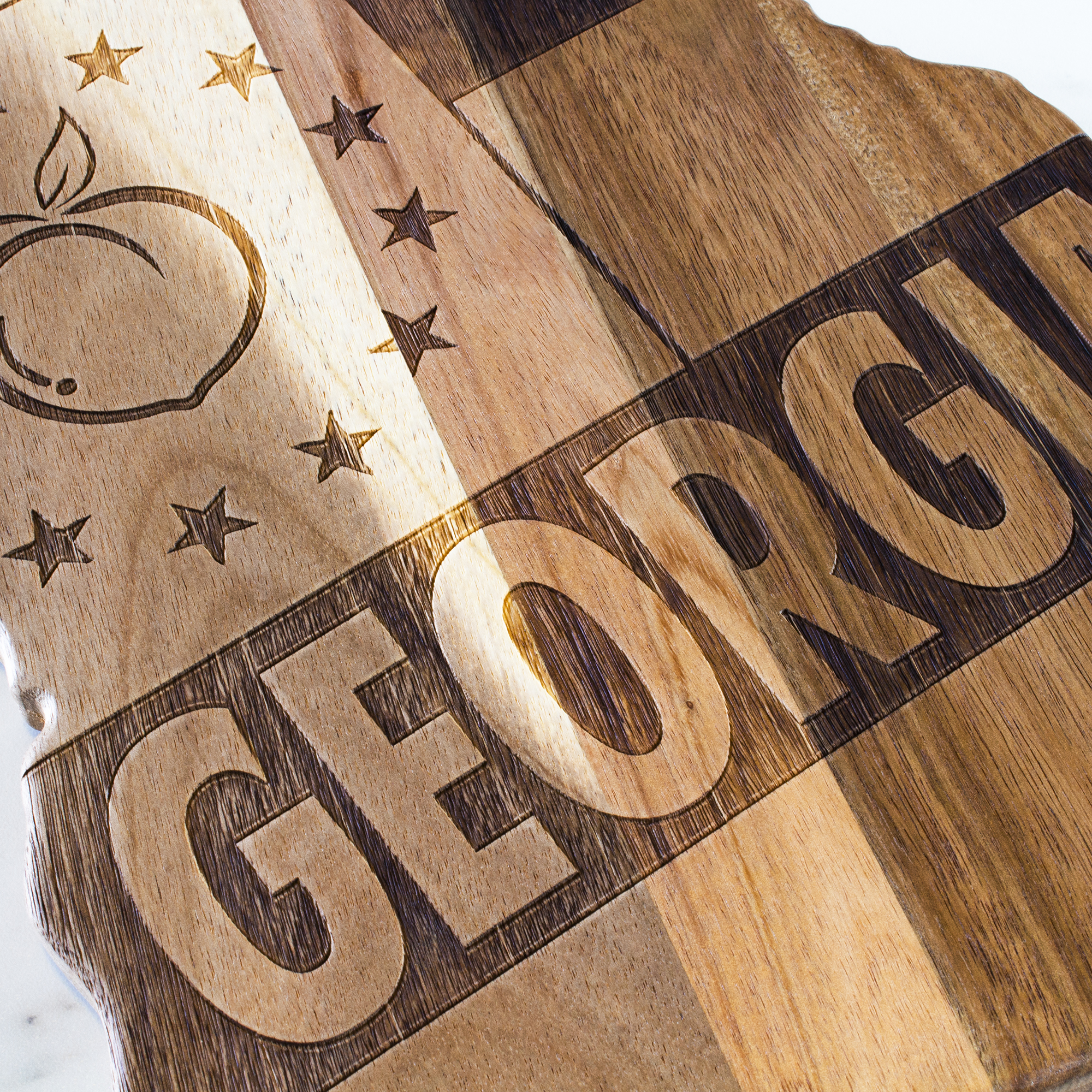 Rock & Branch® Origins Series Georgia State Shaped Wood Serving and Cutting Board 8