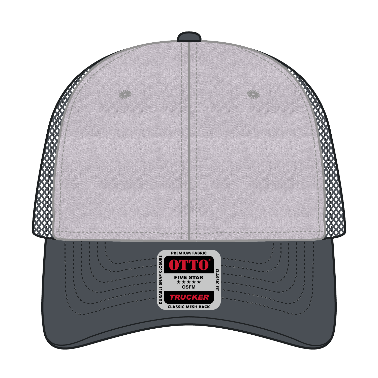 OTTO CAP® 6 Panel Low Profile Mesh Back Trucker Hat 239