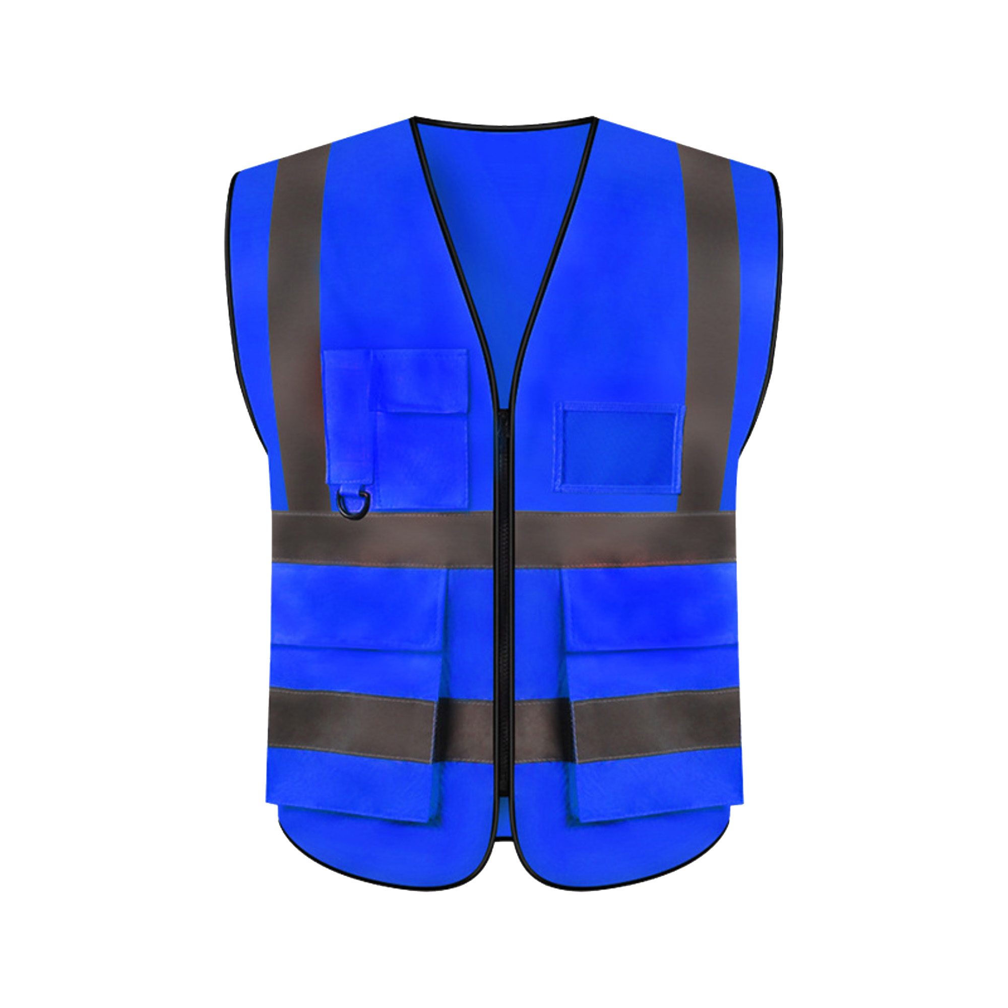 Zippered Utility Vest With Reflective Panels 11