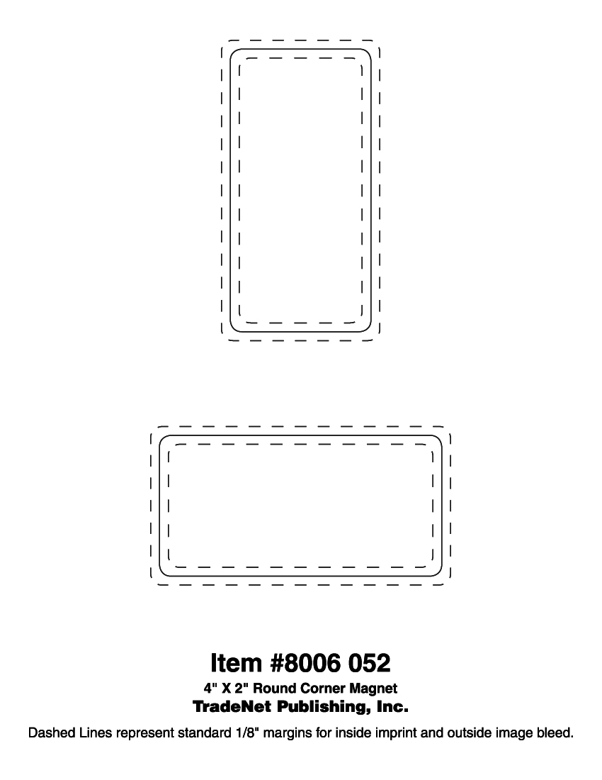 Magnet - 2x4 Round Corners - Outdoor Safe 2