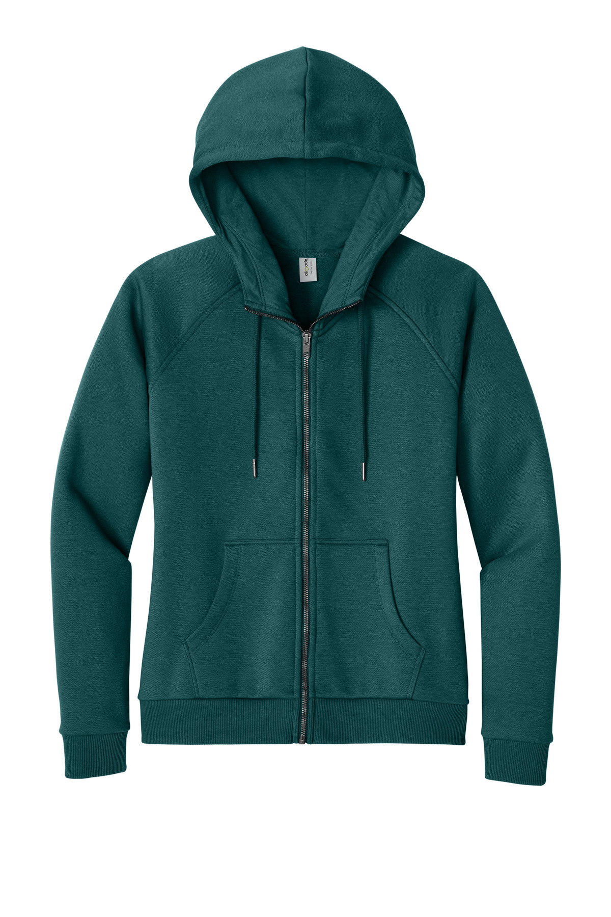 Allmade Women's Organic CVC Fleece Full-Zip Hoodie AL5003 24
