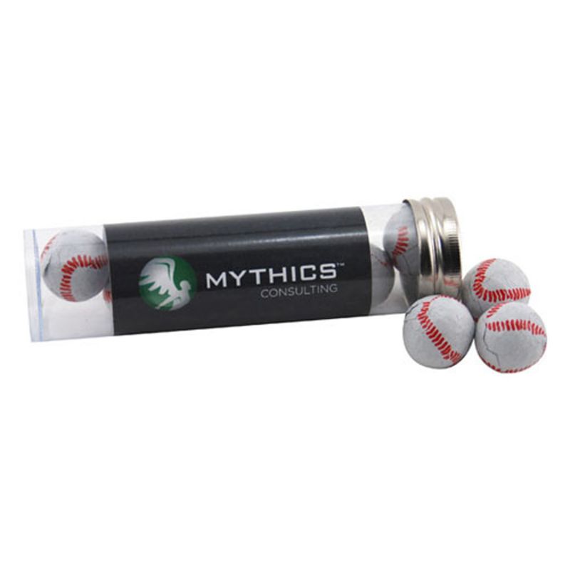 Tube with Chocolate Baseballs 2