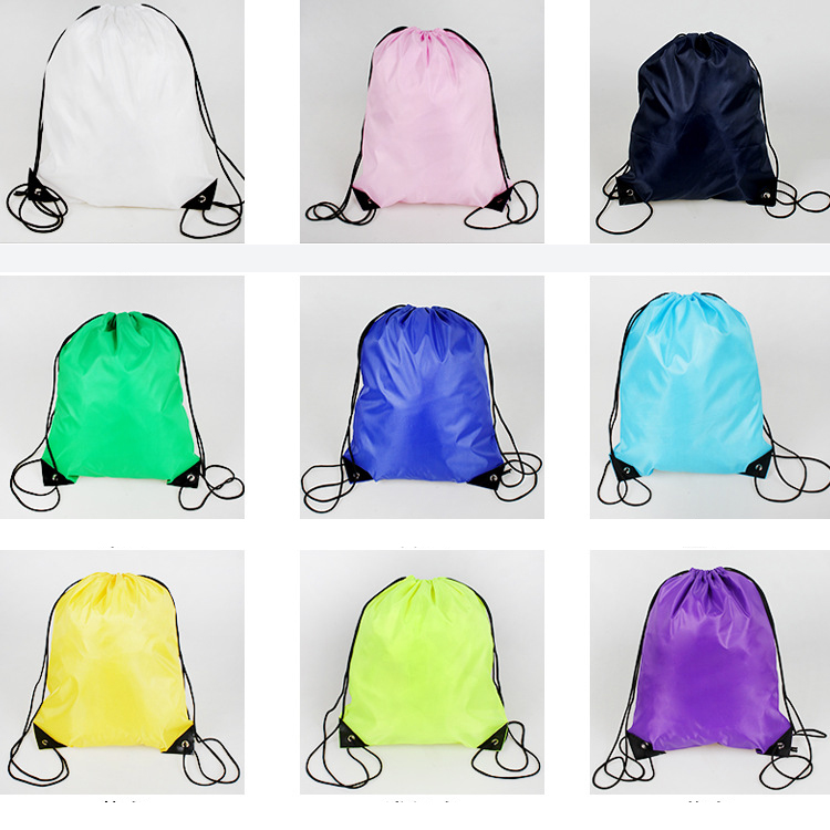 210D Polyester Sports Drawstring Backpack 2