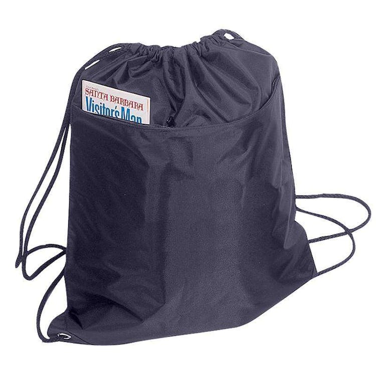Drawstring Tote Bags - Navy 2