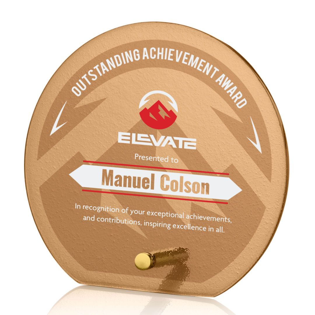 Atchison Russet Circle VividPrint™ Award - Gold 13