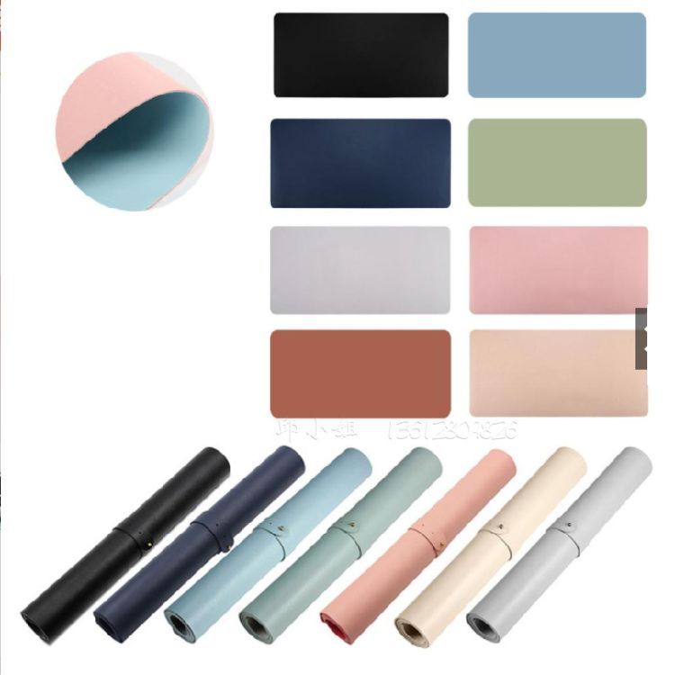 Double-Sided Leather Desk Mouse Pad 3