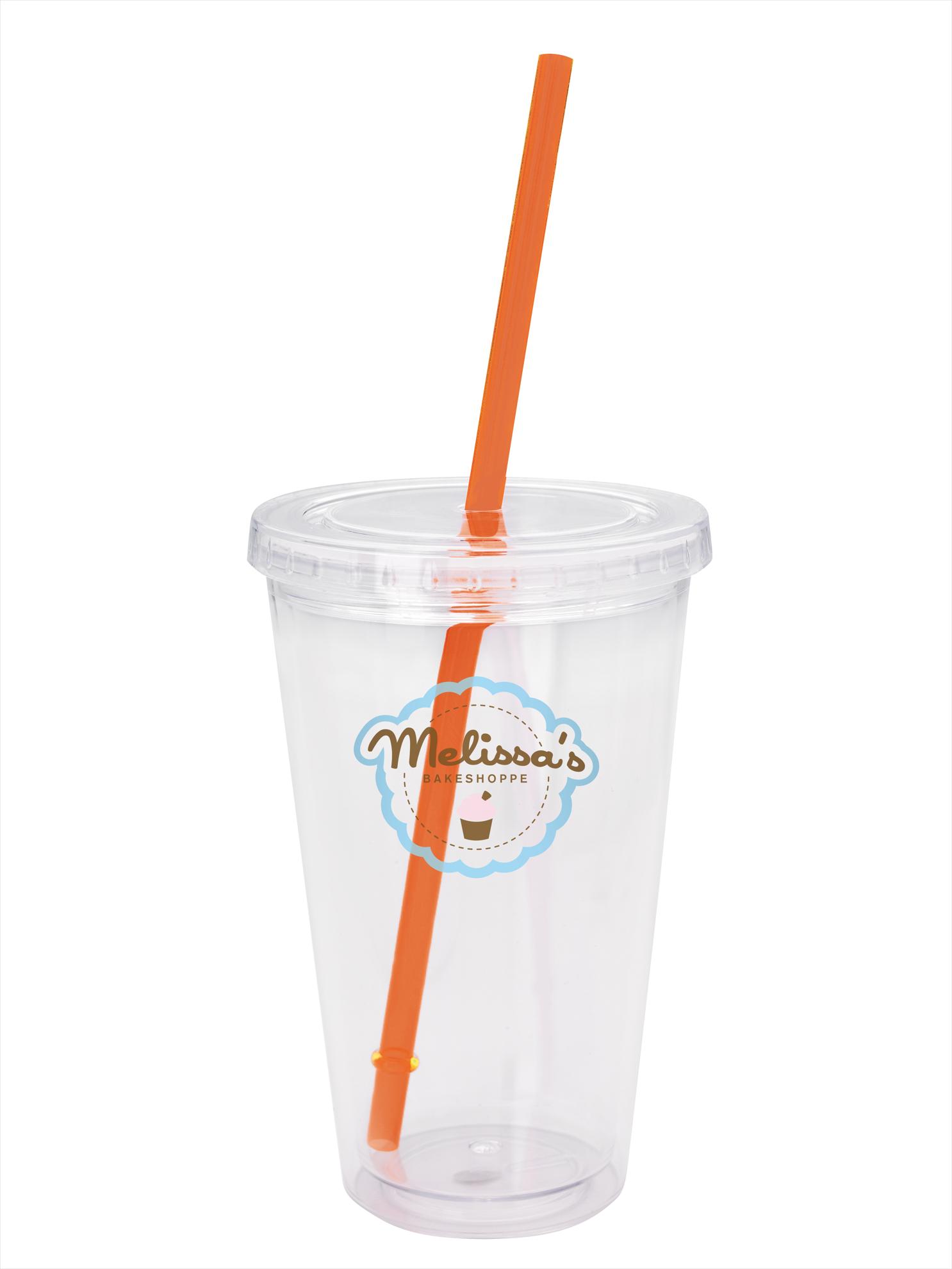 Good Value™ Clear Tumbler with Colored Lid - 18 oz. 52
