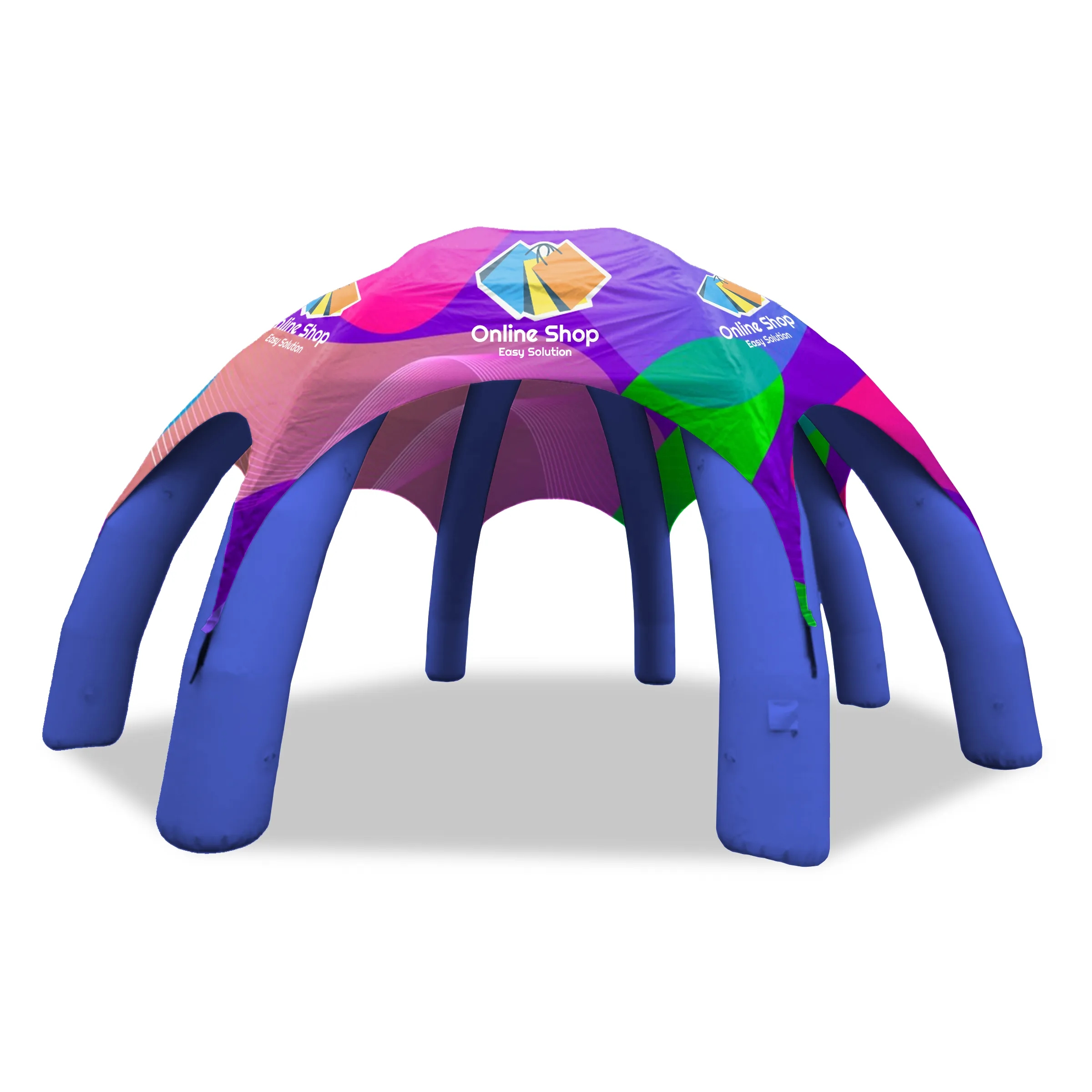 33' Custom Inflatable Spider Tent with 8 legs with Canopy 6