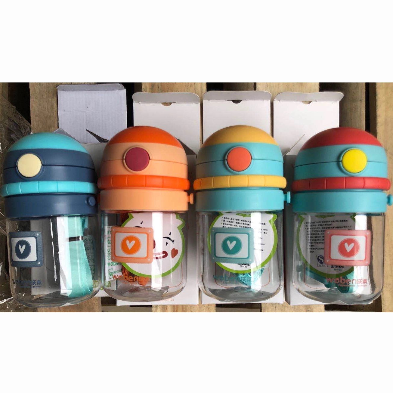 Kids Robot Water Bottle With Lanyard-12 oz 8