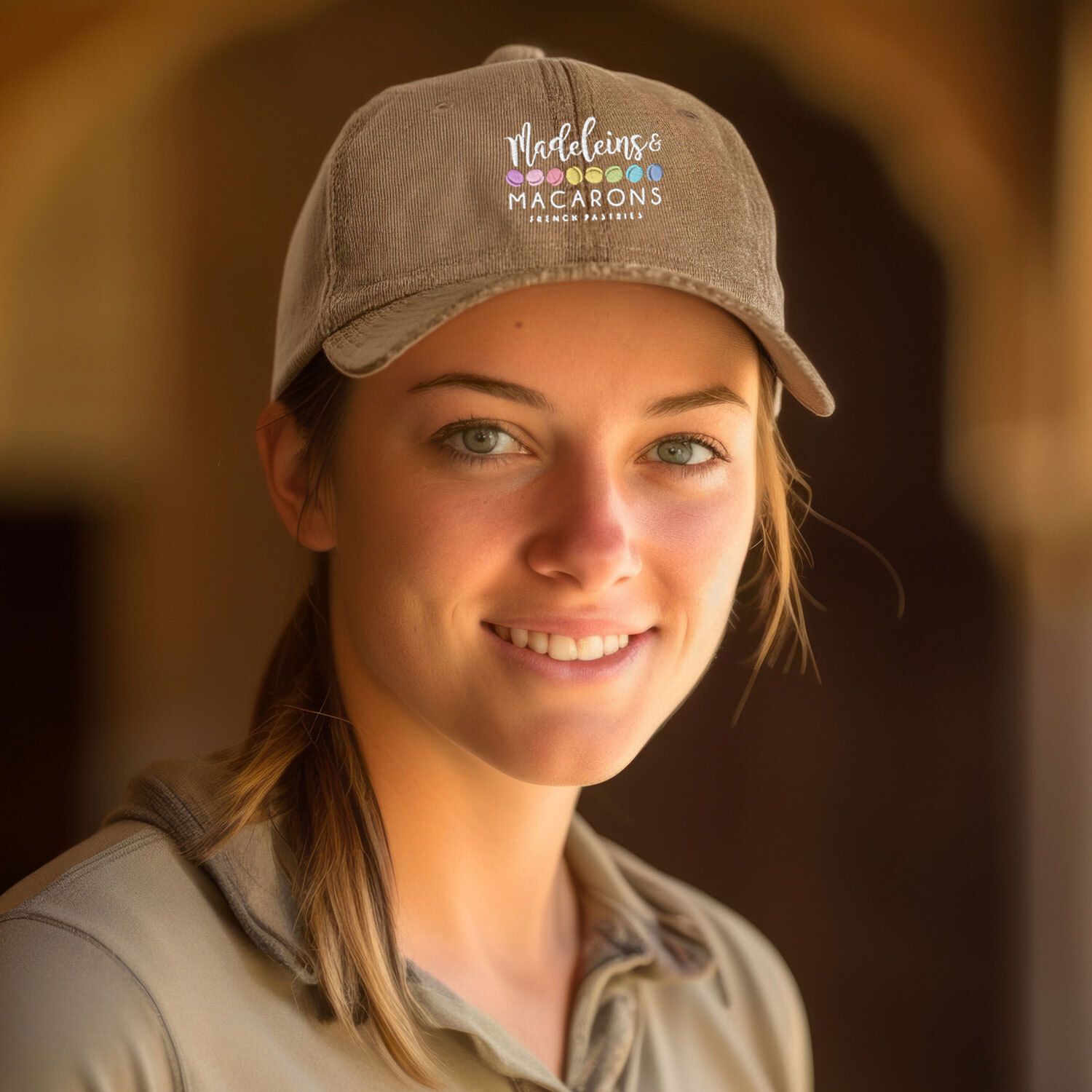 PIGMENT DYE HAT - EMBROIDERED