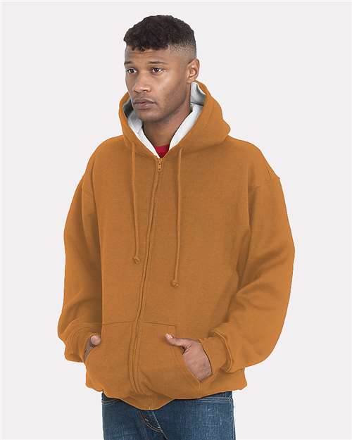 Unisex USA-Made Super Heavy Thermal Lined Full-Zip Hooded Sweatshirt - 940 5