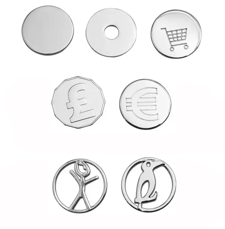Shopping trolley coin holder keychain 6