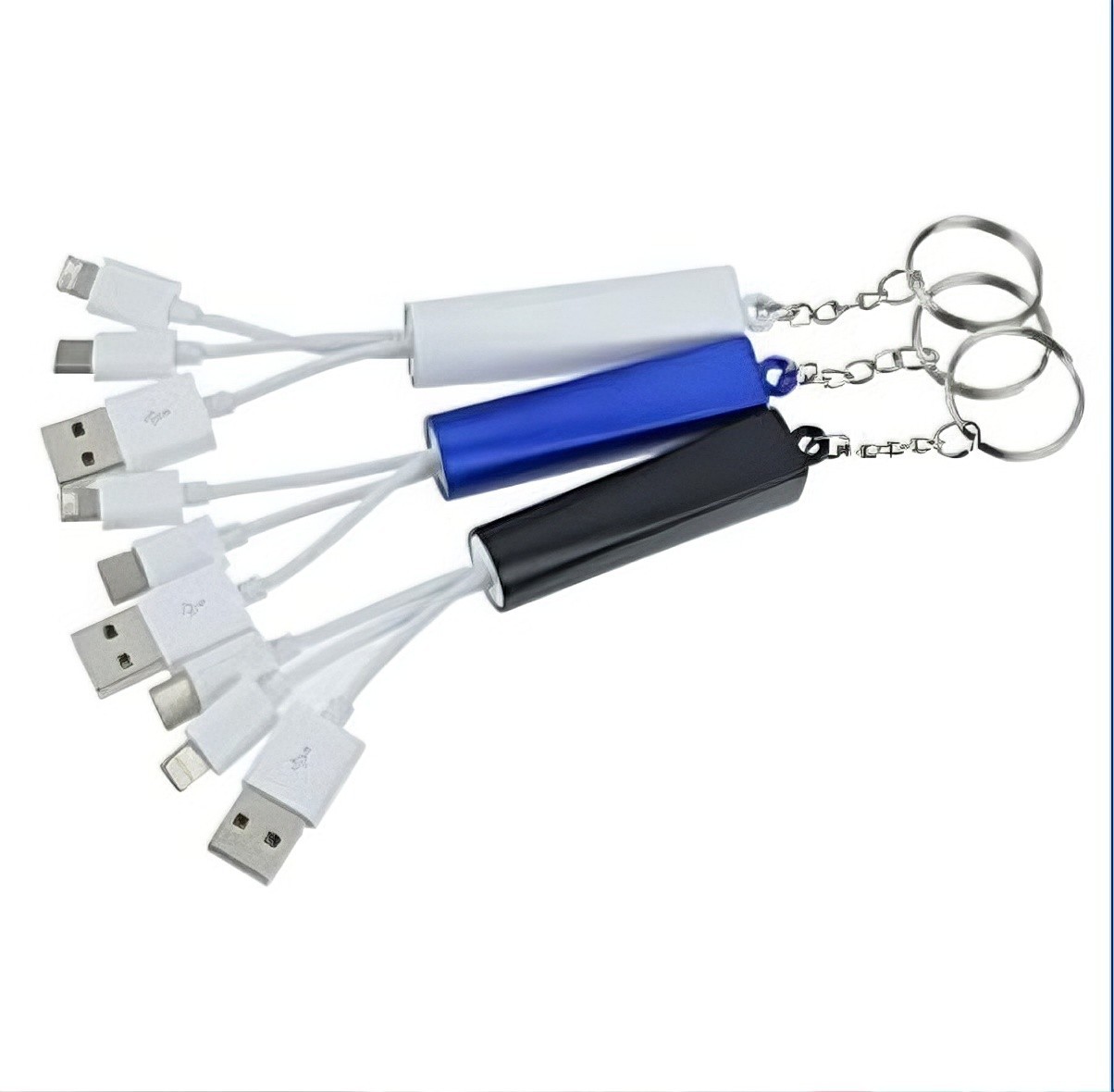 Trey 3-in-1 Light-Up Charging Cable with Keychain 3