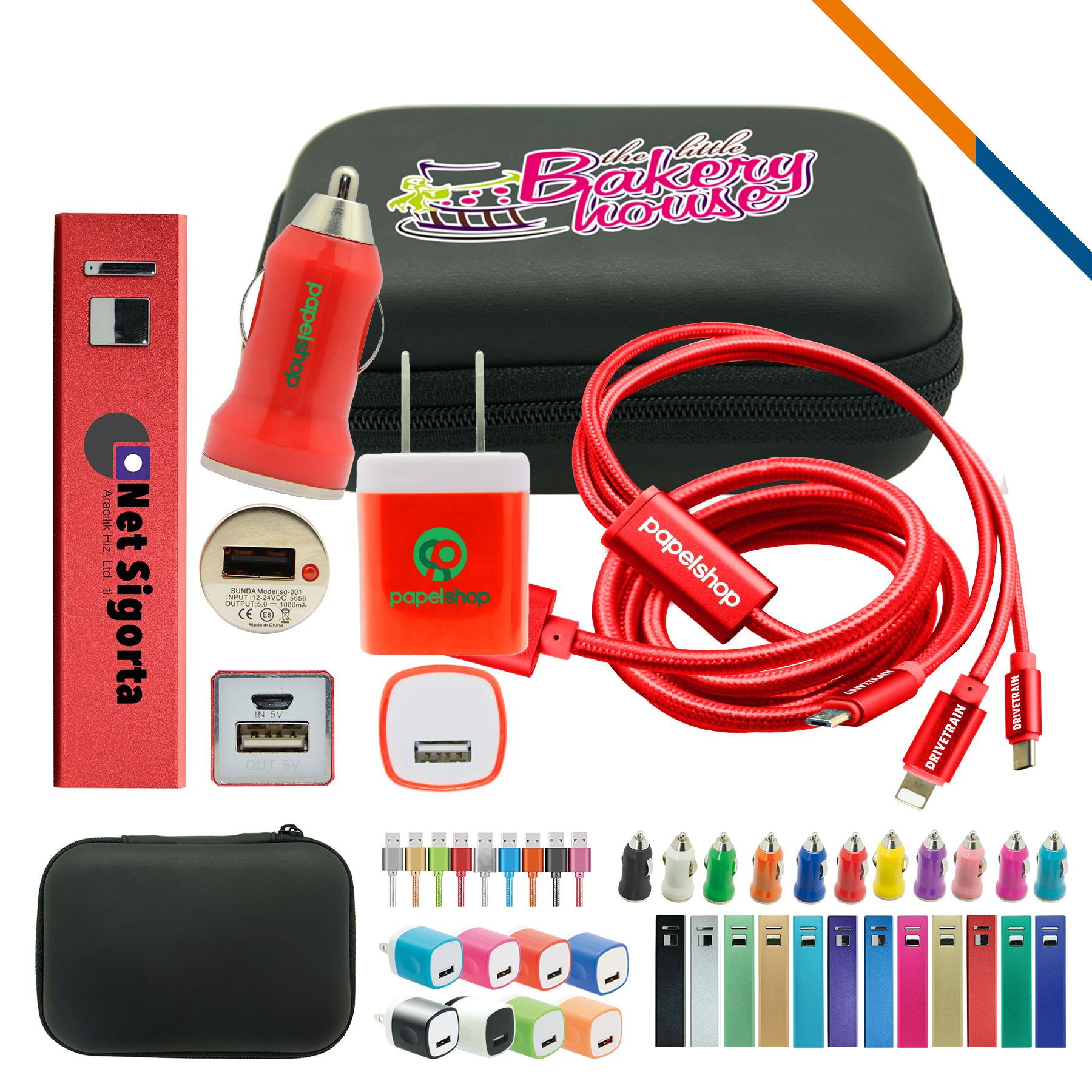 Geely Charging Set (4 in 1 Set) 1800Mah 1